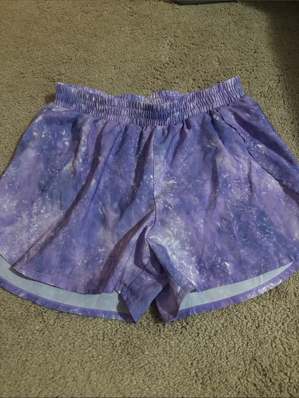 all in motion Purple Marble Print Girls' Athletic Shorts